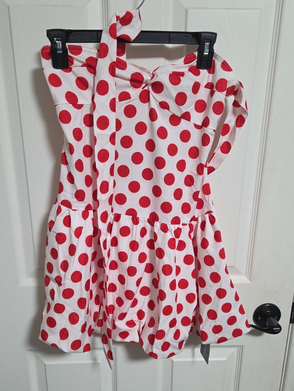 Missguided Kids White Dress with Red Polka Dots